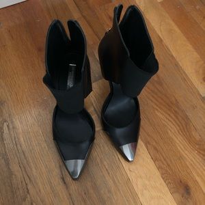 BCBG Silver detailed heels